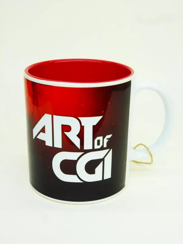 İçi Renkli Kupa Bardak (Mug) - Kırmızı