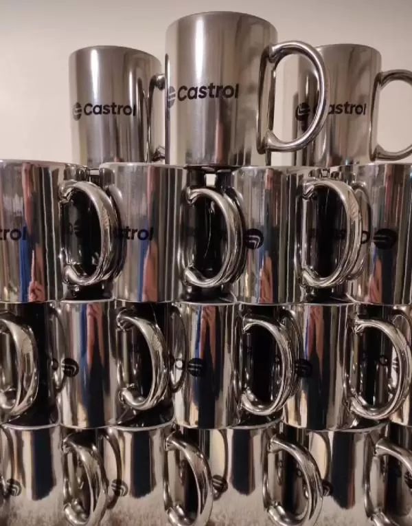 Gümüş Yaldızlı  Kupa Bardak (Mug)