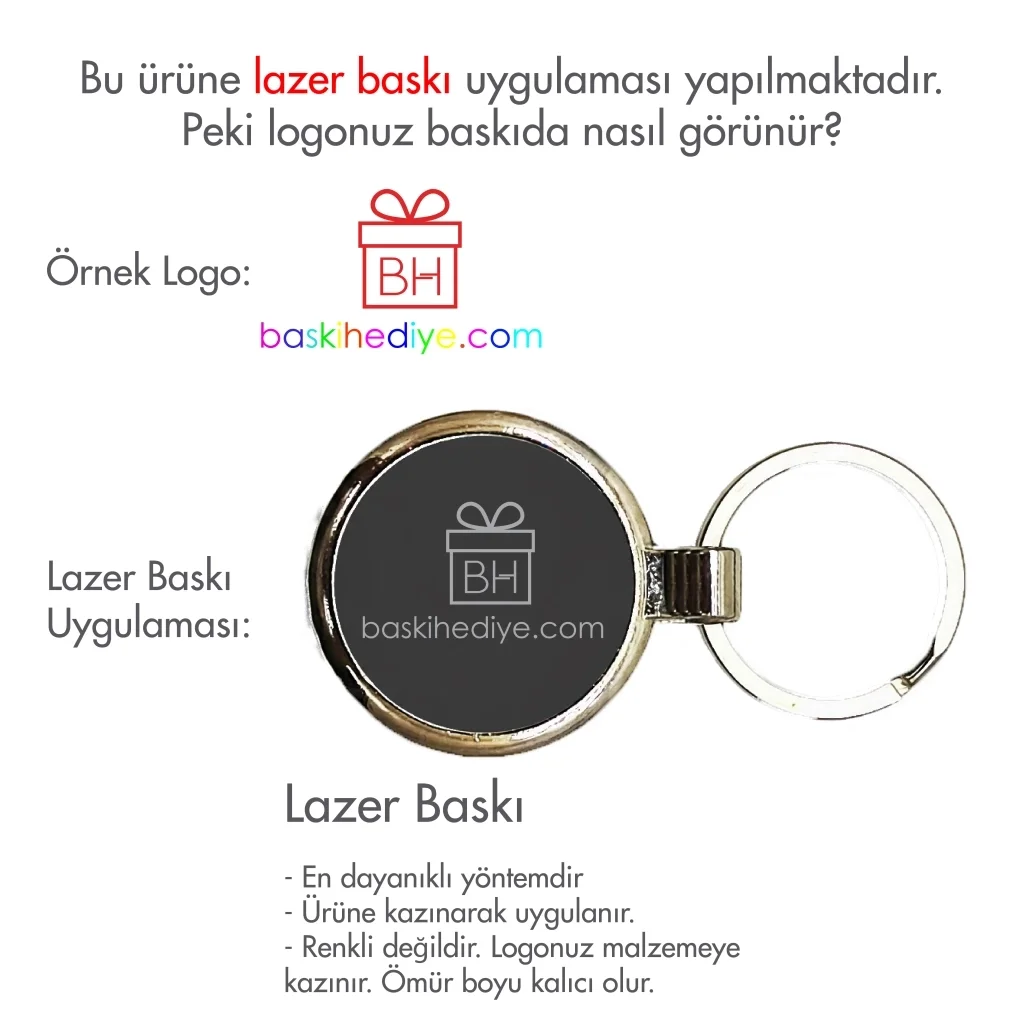 Metal Yuvarlak Anahtarlık