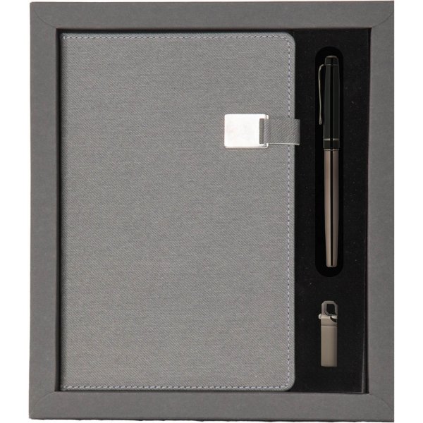 Baskılı Hediyelik Set Füme HS-200024