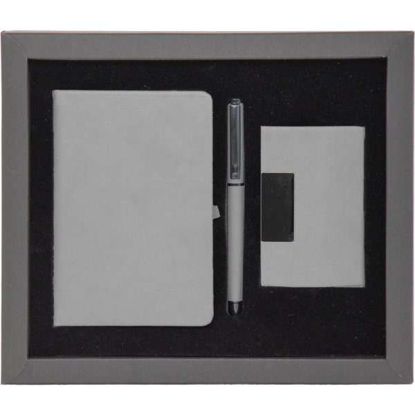 Baskılı Hediyelik Set Gri HS-200002
