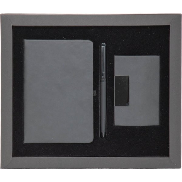Baskılı Hediyelik Set Siyah HS-200002