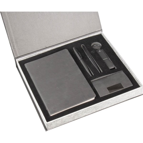 Baskılı Hediyelik Set Siyah HS-200038