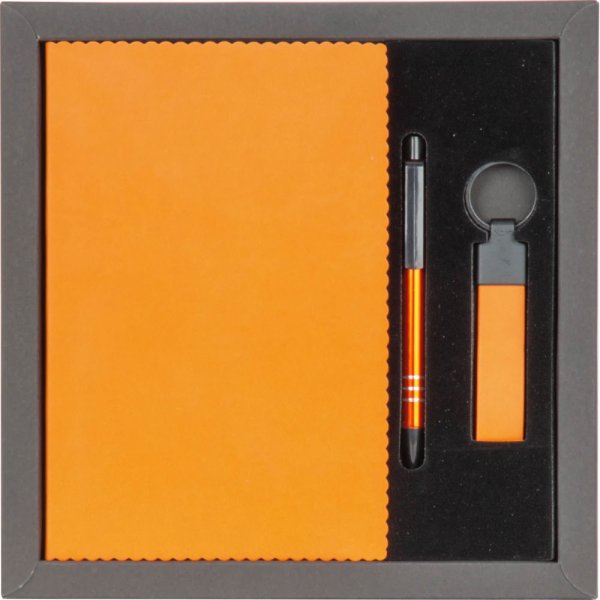 Baskılı Hediyelik Set Turuncu HS-200042