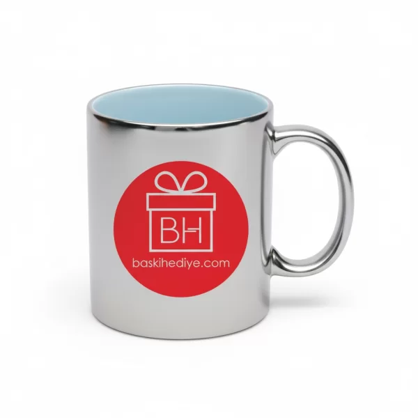 Gümüş Yaldızlı  Kupa Bardak (Mug)