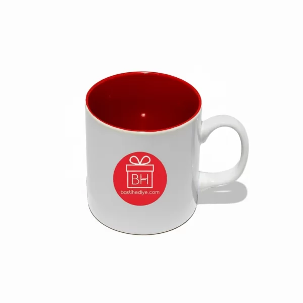 İçi Renkli Kupa Bardak (Mug) - Kırmızı
