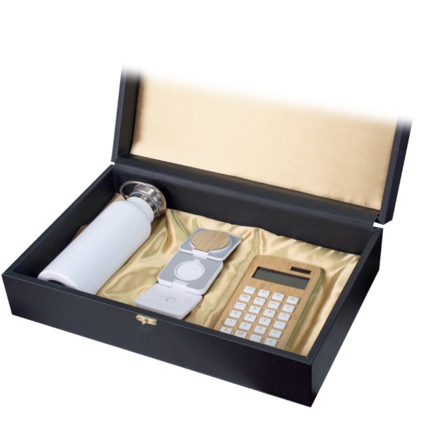 Baskılı Kutulu VIP Set Beyaz